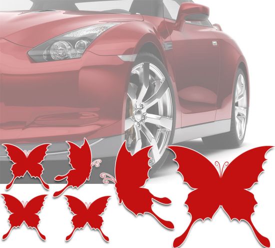 abweisend Auto-Aufkleber Dekoration Fliegender Schmetterling Auto-Aufkleber
